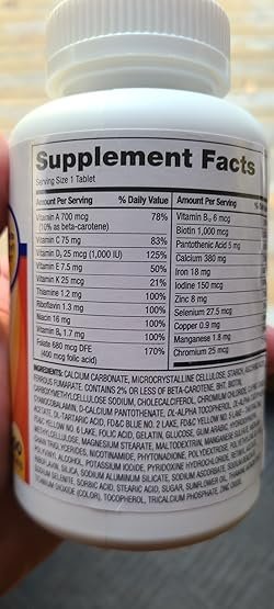 Multivitamines Equate(One daily)